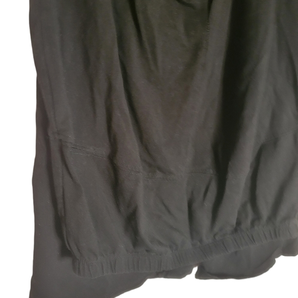 Time and Tru medium black maternity band yoga pants leggings stretchy pregnant - Picture 3 of 4